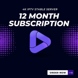 IPTV Subscription 12 Months – Premium 4K